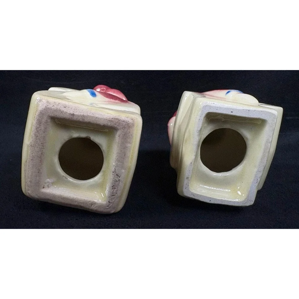Vintage Shawnee Chef Salt and Pepper Shakers 3.5 Inches Tall No Stoppers‎